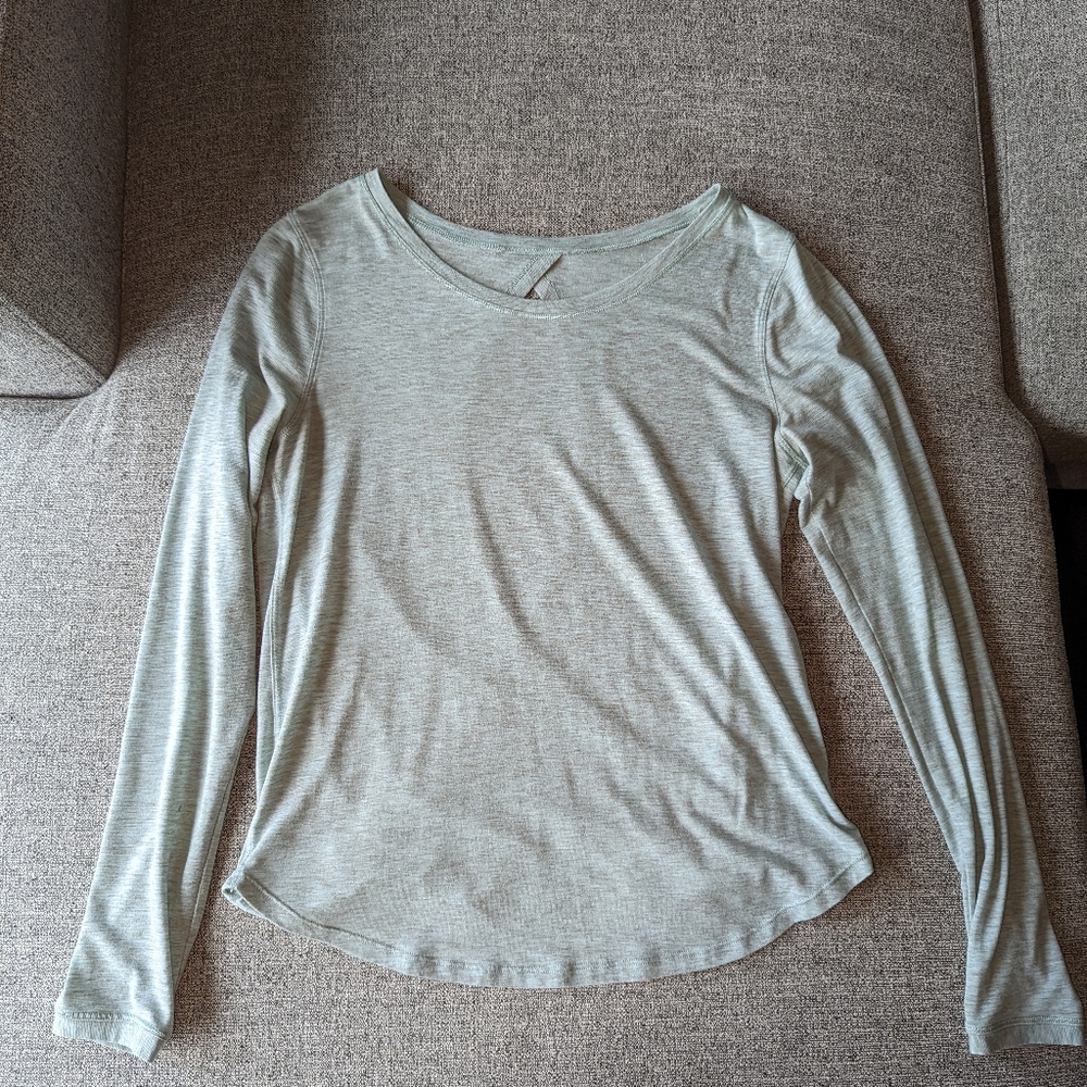 Lululemon Long Sleeve Open Back Shirt